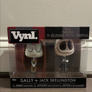 Funko Vynl Sally and Jack Skellington Figures